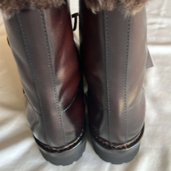 Ralph Lauren Luxurious. Jenkins Leather Shearling Fur Boots. Made in Italy. - Picture 6 of 16